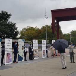 BHRC & WSC protest outside UN building against Pakistan’s human rights violations in Balochistan & Sindh